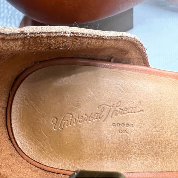 Universal Thread Brown Strappy Heeled Sandals, stacked heels, sz 8 - Picture 5 of 10